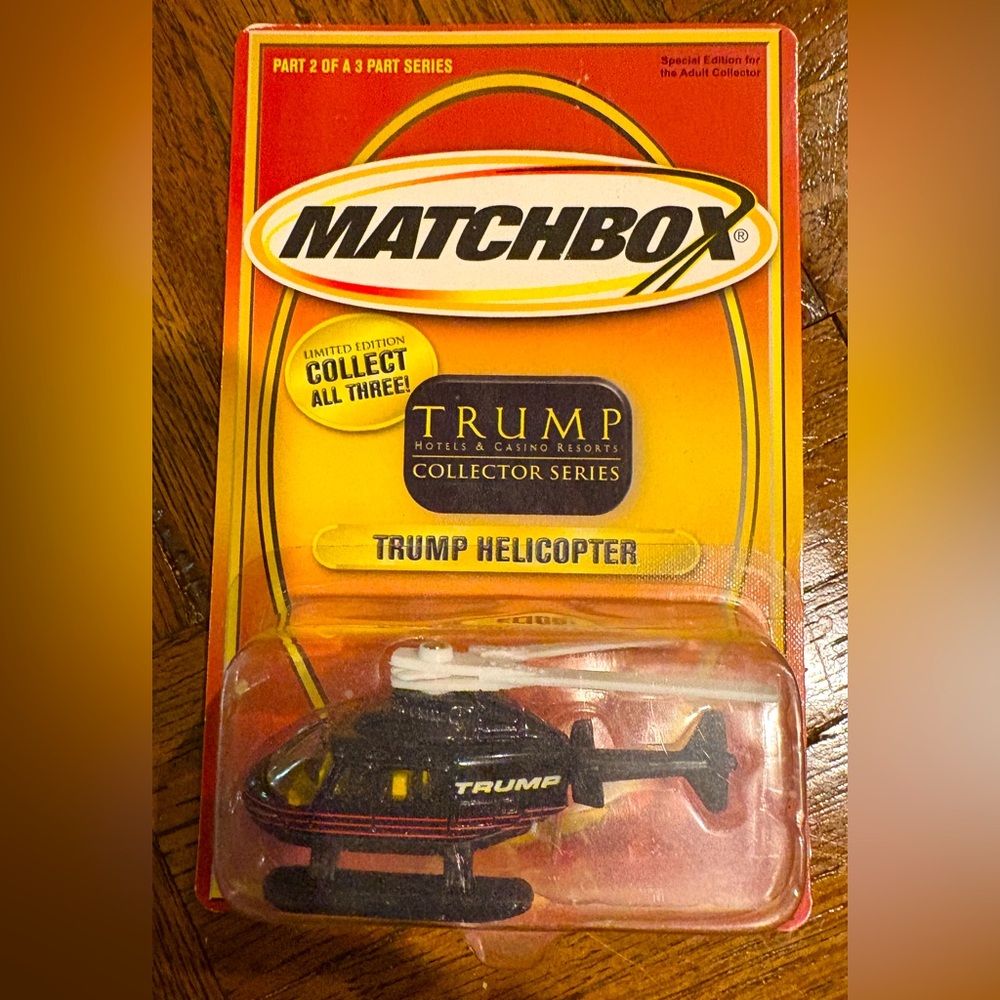 Matchbox Trump helicopter